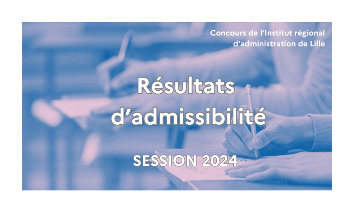 Deux personnes sont assises et écrivent. inscription : Institut régional d'administration de Lille Résultats d'admissibilité session 2024"